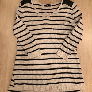 H&M knit pullover with shoulder detail